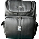 Vincent Vegan Leather Backpacks Black