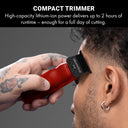 BaBylissPRO FXONE LO-PROFX High Performance Compact Trimmer - Red #FX72RD