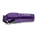 Purple hair clipper with 'REIGN' branding on a white background