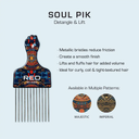 RED by Kiss Majestic Soul Pik Curly Hair & Afros Hair Pick - Short #CPK11