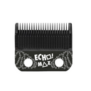 Black clipper blade with white printed 'ECHO MAX' text and geometric patterns, shown on a plain white background.