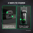 BaBylissPRO X Tomb45 Wireless-Charging Double-Foil Shaver #FXT45FS - Black