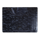 Yanaki Marbleized Black Rubber Mat Rectangular