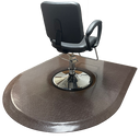 Rhino Hide The Meg Salon Barber Mats 5' X 6' Semi-Rectangle (Multiple Color Options)